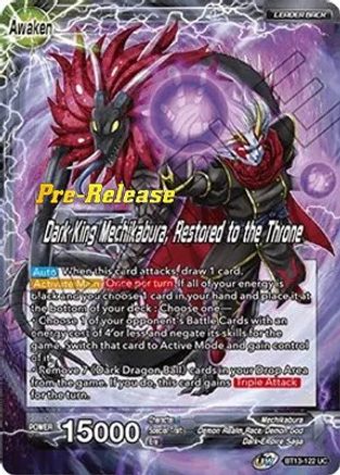 Mechikabura // Dark King Mechikabura, Restored to the Throne - Supreme Rivalry Pre-Release Cards - Uncommon - BT13-122