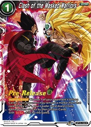 Clash of the Masked Warriors - Supreme Rivalry Pre-Release Cards - Rare - BT13-150