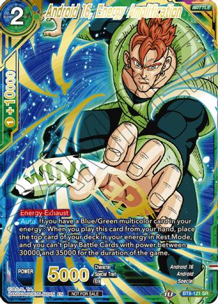 Android 16, Energy Amplification (Alternate Art Set 2021 Vol. 2) - Tournament Promotion Cards - Promo - BT8-121