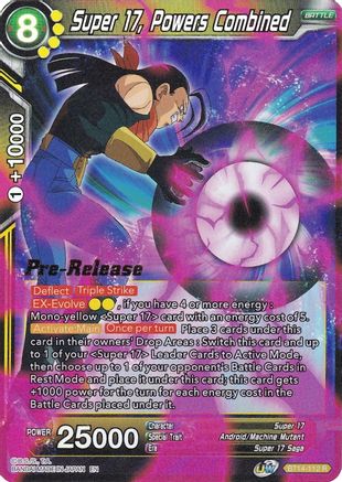 Super 17, Powers Combined - Cross Spirits Pre-Release Cards - Rare - BT14-112