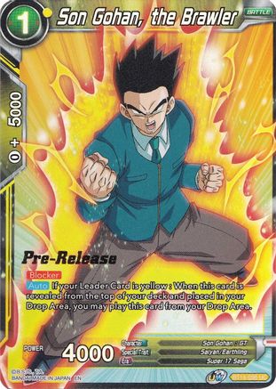 Son Gohan, the Brawler - Cross Spirits Pre-Release Cards - Uncommon - BT14-098