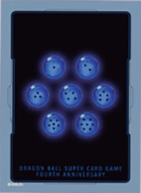 Dragon Ball Super CCG: Special Anniversary Box 2021 Card Sleeves - Black Star Dragon Balls (4th Anniversary) (66-Pack)