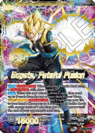 Son Goku & Vegeta // Gogeta, Fateful Fusion (2021 Championship Top 16) - Tournament Promotion Cards - Uncommon - BT12-122