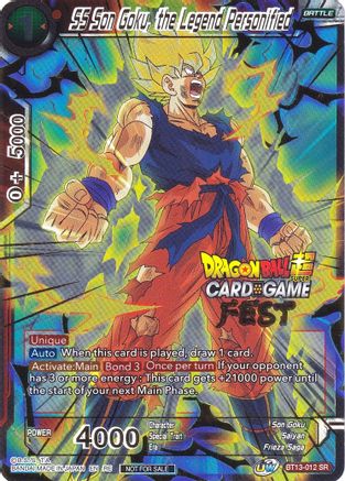 SS Son Goku, the Legend Personified (Card Game Fest 2022) - Tournament Promotion Cards - Promo - BT13-012