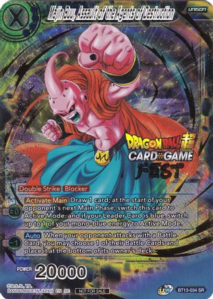 Majin Buu, Assault of the Agents of Destruction (Card Game Fest 2022) - Tournament Promotion Cards - Promo - BT13-034