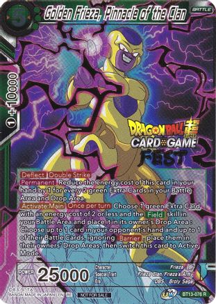 Golden Frieza, Pinnacle of the Clan (Card Game Fest 2022) - Tournament Promotion Cards - Promo - BT13-076