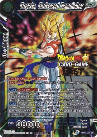 Gogeta, Godspeed Demolisher (Card Game Fest 2022) - Tournament Promotion Cards - Promo - BT12-038