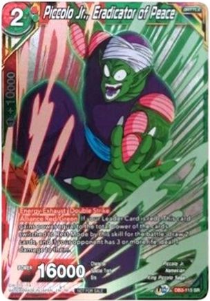 Piccolo Jr., Eradicator of Peace (Event Pack 09) (Alternate Foil) - Tournament Promotion Cards - Promo - DB3-115