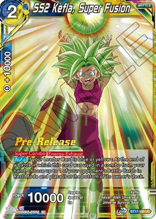 SS2 Kefla, Super Fusion - Ultimate Squad Pre-Release Cards - Uncommon - BT17-133
