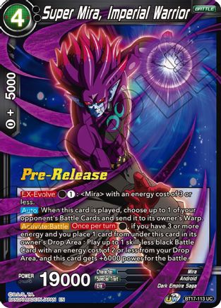 Super Mira, Imperial Warrior - Ultimate Squad Pre-Release Cards - Uncommon - BT17-113