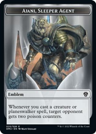 Emblem - Ajani, Sleeper Agent - Dominaria United - T - 25