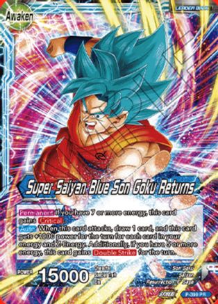 Son Goku // Super Saiyan Blue Son Goku Returns - Promotion Cards - Promo - P-399