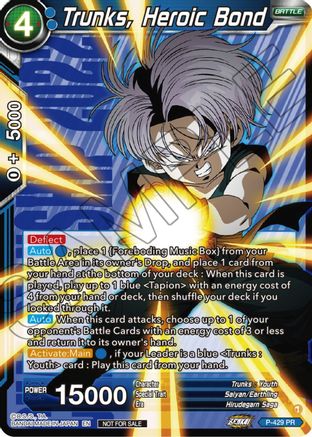 Trunks, Heroic Bond - Promotion Cards - Promo - P-429