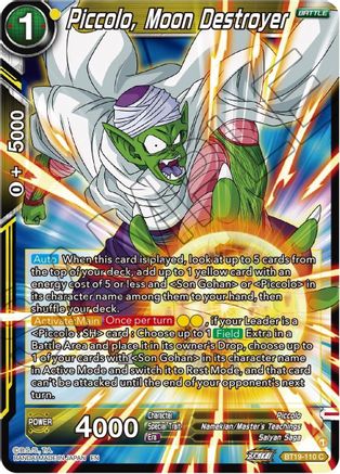 Piccolo, Moon Destroyer - Fighter's Ambition - Common - BT19-110