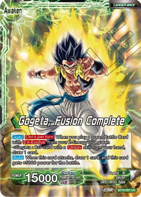 Veku // Gogeta, Fusion Complete - Fighter's Ambition - Uncommon - BT19-067