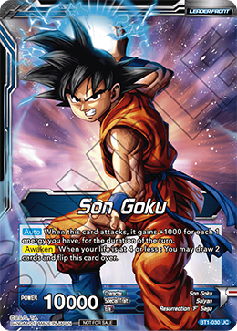 Son Goku // Super Saiyan Blue Son Goku - Galactic Battle - Uncommon - BT1-030