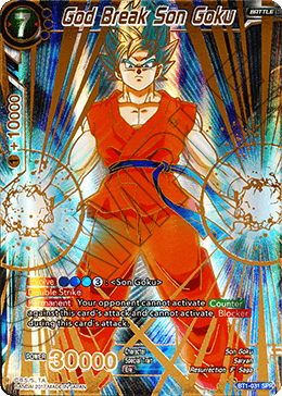 God Break Son Goku (SPR) - Galactic Battle - Special Rare - BT1-031