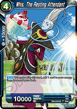 Whis, The Resting Attendant - Galactic Battle - Uncommon - BT1-044