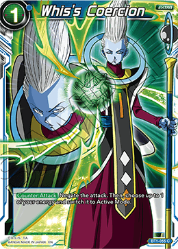 Whis's Coercion (Alternate Art) - Special Anniversary Set - Common - BT1-055