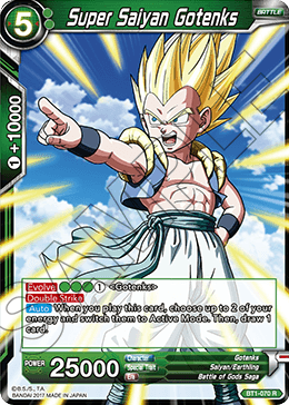 Super Saiyan Gotenks (Shatterfoil) - Draft Box 04 - Dragon Brawl - Rare - BT1-070