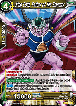 King Cold, Father of the Emperor - Galactic Battle - Rare - BT1-091