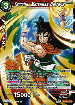 Yamcha, Merciless Barrage - Rise of the Unison Warrior - Super Rare - BT10-008
