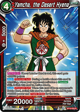 Yamcha, the Desert Hyena - Rise of the Unison Warrior (2nd Edition) - Rare - BT10-009