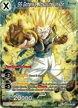 SS Gotenks, Absolute Unison - Rise of the Unison Warrior (2nd Edition) - Super Rare - BT10-033