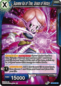 Supreme Kai of Time, Unison of History - Rise of the Unison Warrior - Uncommon - BT10-034