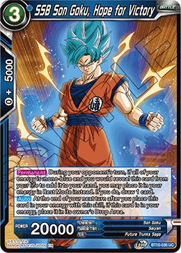 SSB Son Goku, Hope for Victory - Revision Pack 2020 - Uncommon - BT10-036