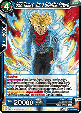 SS2 Trunks, for a Brighter Future - Rise of the Unison Warrior - Uncommon - BT10-043