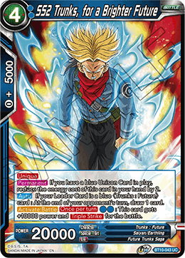 SS2 Trunks, for a Brighter Future - Rise of the Unison Warrior (2nd Edition) - Uncommon - BT10-043