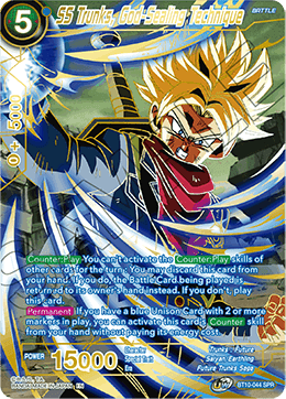 SS Trunks, God-Sealing Technique (SPR) - Rise of the Unison Warrior - Special Rare - BT10-044