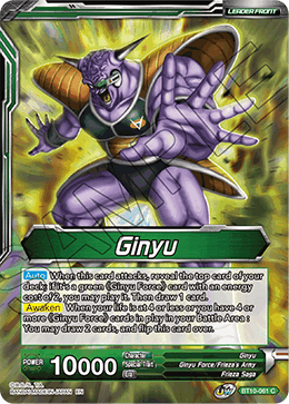 Ginyu // Ginyu, New Leader of the Force - Rise of the Unison Warrior - Common - BT10-061