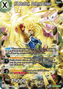 SS Bardock, Paternal Unison - Rise of the Unison Warrior (2nd Edition) - Super Rare - BT10-062