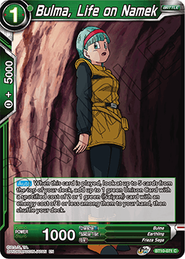 Bulma, Life on Namek - Rise of the Unison Warrior (2nd Edition) - Common - BT10-071