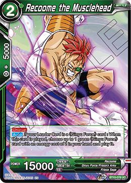 Recoome the Musclehead - Rise of the Unison Warrior - Uncommon - BT10-078