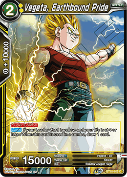 Vegeta, Earthbound Pride - Rise of the Unison Warrior (2nd Edition) - Common - BT10-106