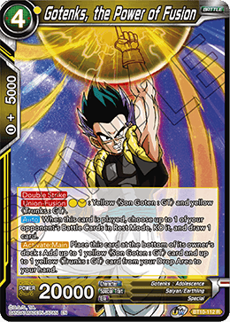 Gotenks, the Power of Fusion - Rise of the Unison Warrior - Rare - BT10-112