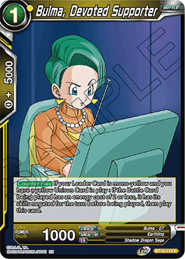 Bulma, Devoted Supporter - Rise of the Unison Warrior (2nd Edition) - Rare - BT10-113