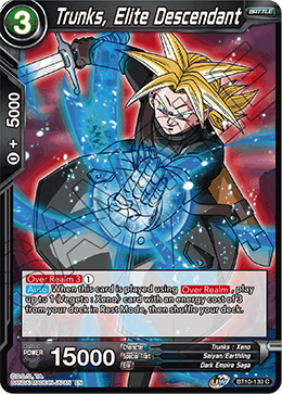 Trunks, Elite Descendant - Rise of the Unison Warrior (2nd Edition) - Common - BT10-130