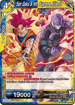 Son Goku & Hit, Supreme Alliance - Rise of the Unison Warrior (2nd Edition) - Rare - BT10-145