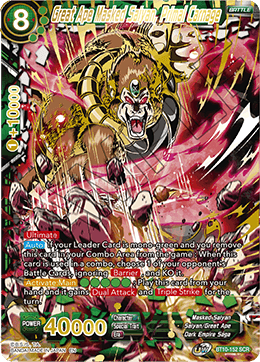 Great Ape Masked Saiyan, Primal Carnage - Rise of the Unison Warrior - Secret Rare - BT10-152