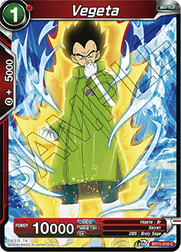 Vegeta - Vermilion Bloodline (2nd Edition) - Common - BT11-010