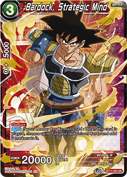 Bardock, Strategic Mind - Vermilion Bloodline - Super Rare - BT11-025