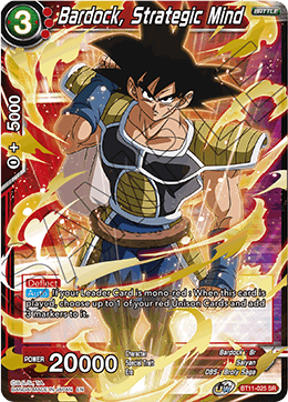 Bardock, Strategic Mind - Vermilion Bloodline (2nd Edition) - Super Rare - BT11-025