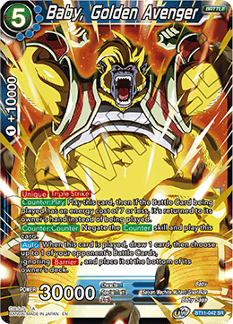 Baby, Golden Avenger - Vermilion Bloodline - Super Rare - BT11-042