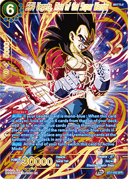 SS4 Vegeta, Rise of the Super Warrior (SPR) - Vermilion Bloodline - Special Rare - BT11-052