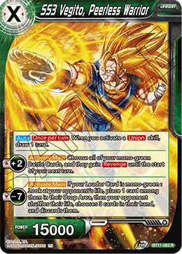 SS3 Vegito, Peerless Warrior - Vermilion Bloodline (2nd Edition) - Rare - BT11-063