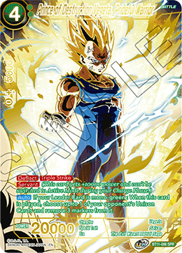 Prince of Destruction Vegeta, Prideful Warrior (SPR) - Vermilion Bloodline - Special Rare - BT11-066